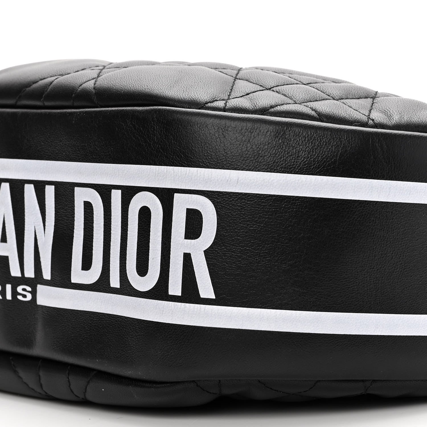 Christian Dior Lambskin Cannage Medium Dior Vibe Hobo Bag Black 9 of 9