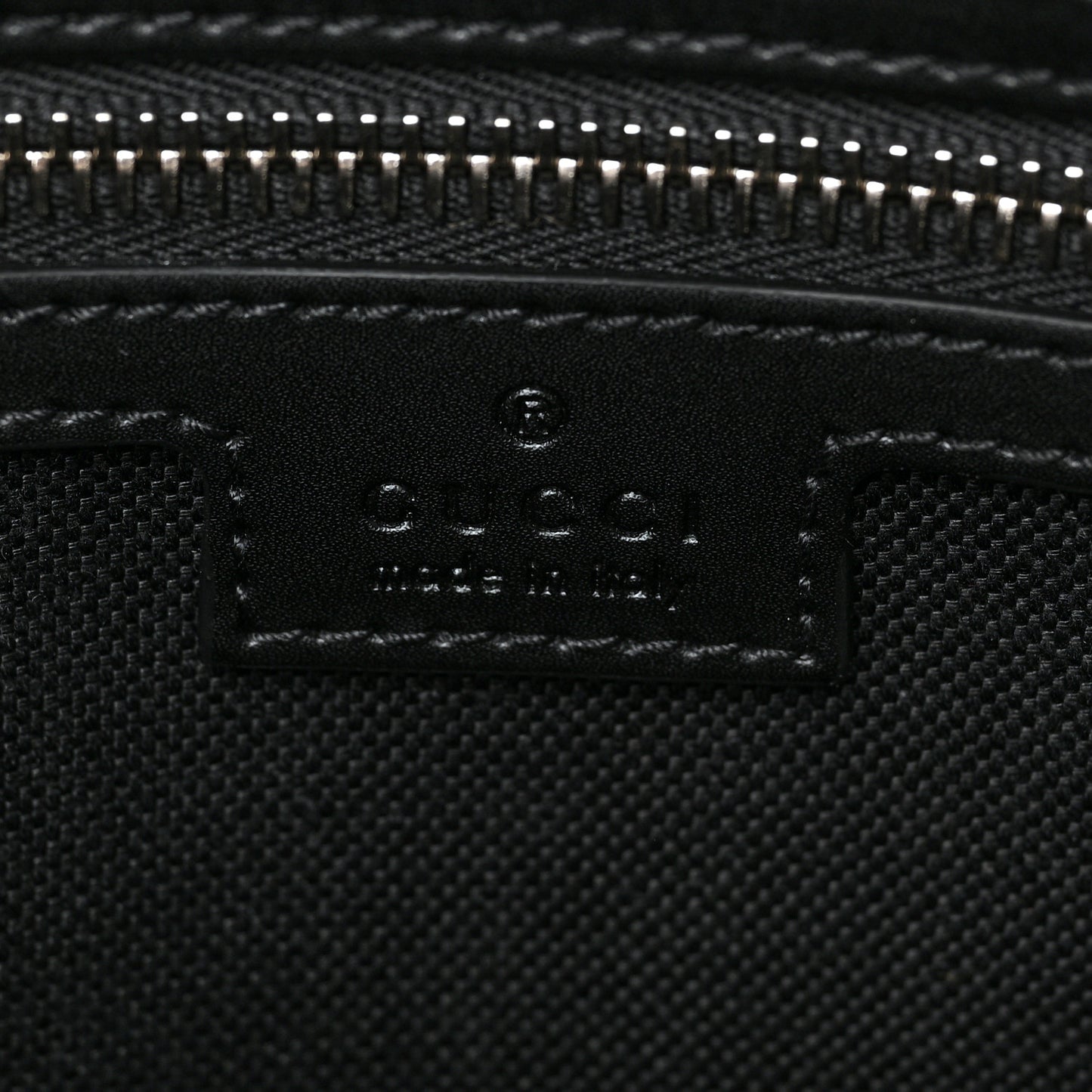 GG Supreme Monogram Appia Calfskin Web Briefcase Black