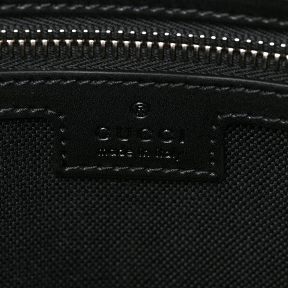 Gucci GG Supreme Monogram Appia Calfskin Web Briefcase Black 6 of 8