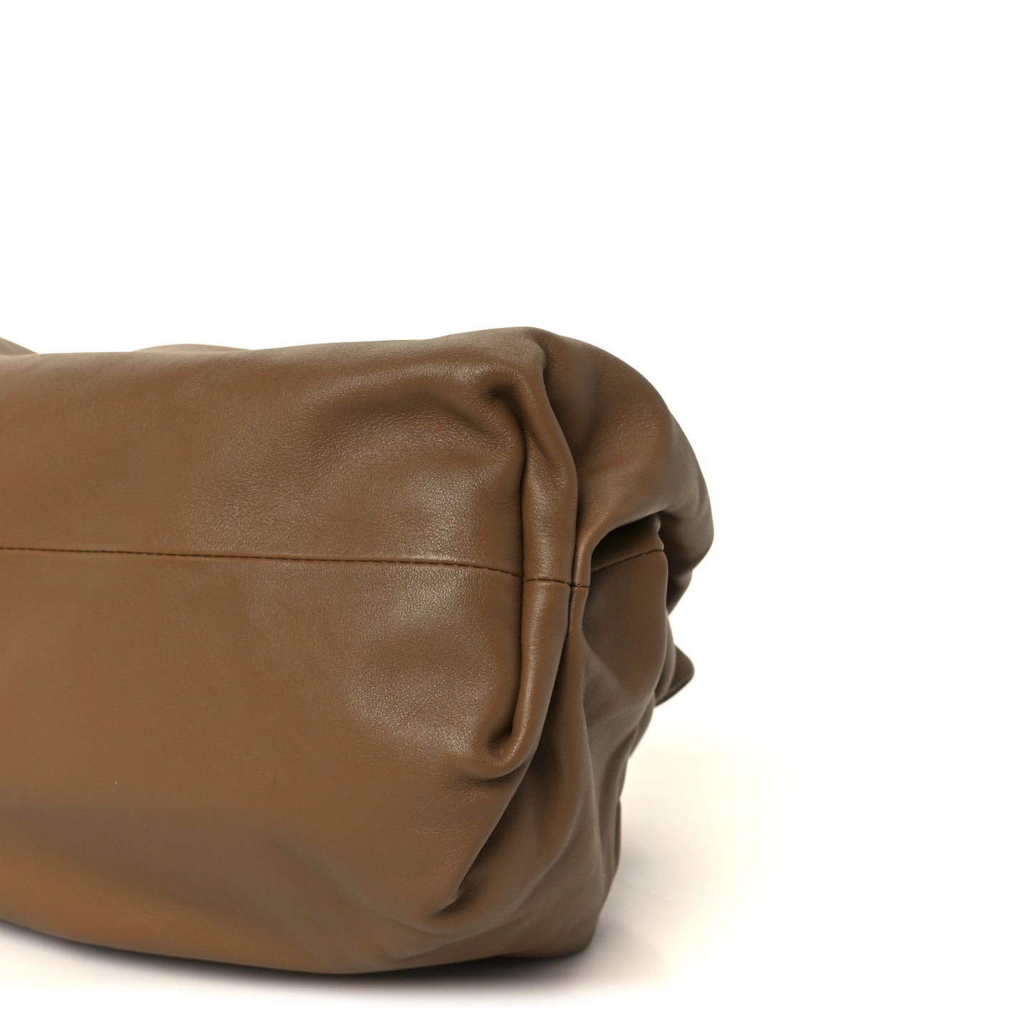 Smooth Butter Calf The Pouch Oversized Clutch Teak