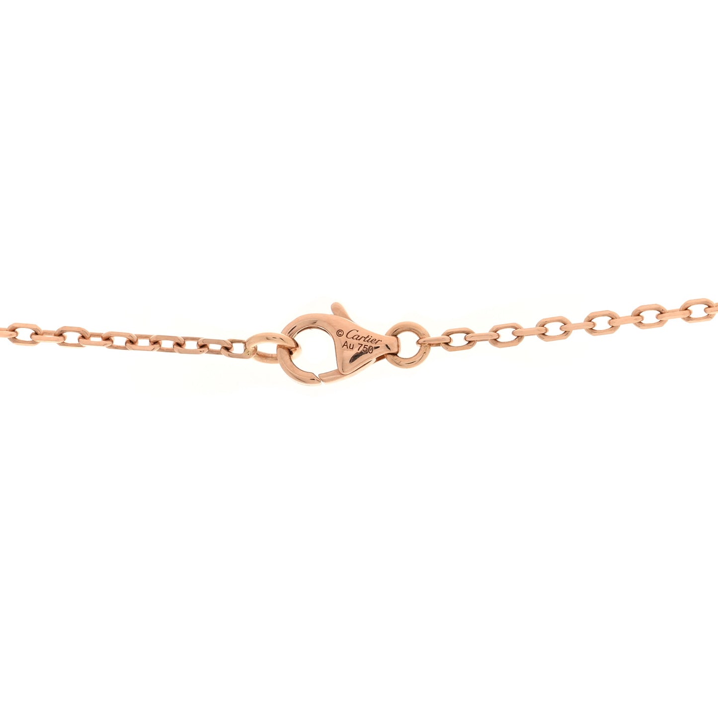 18K Pink White Yellow Gold Diamond Trinity Pendant Necklace