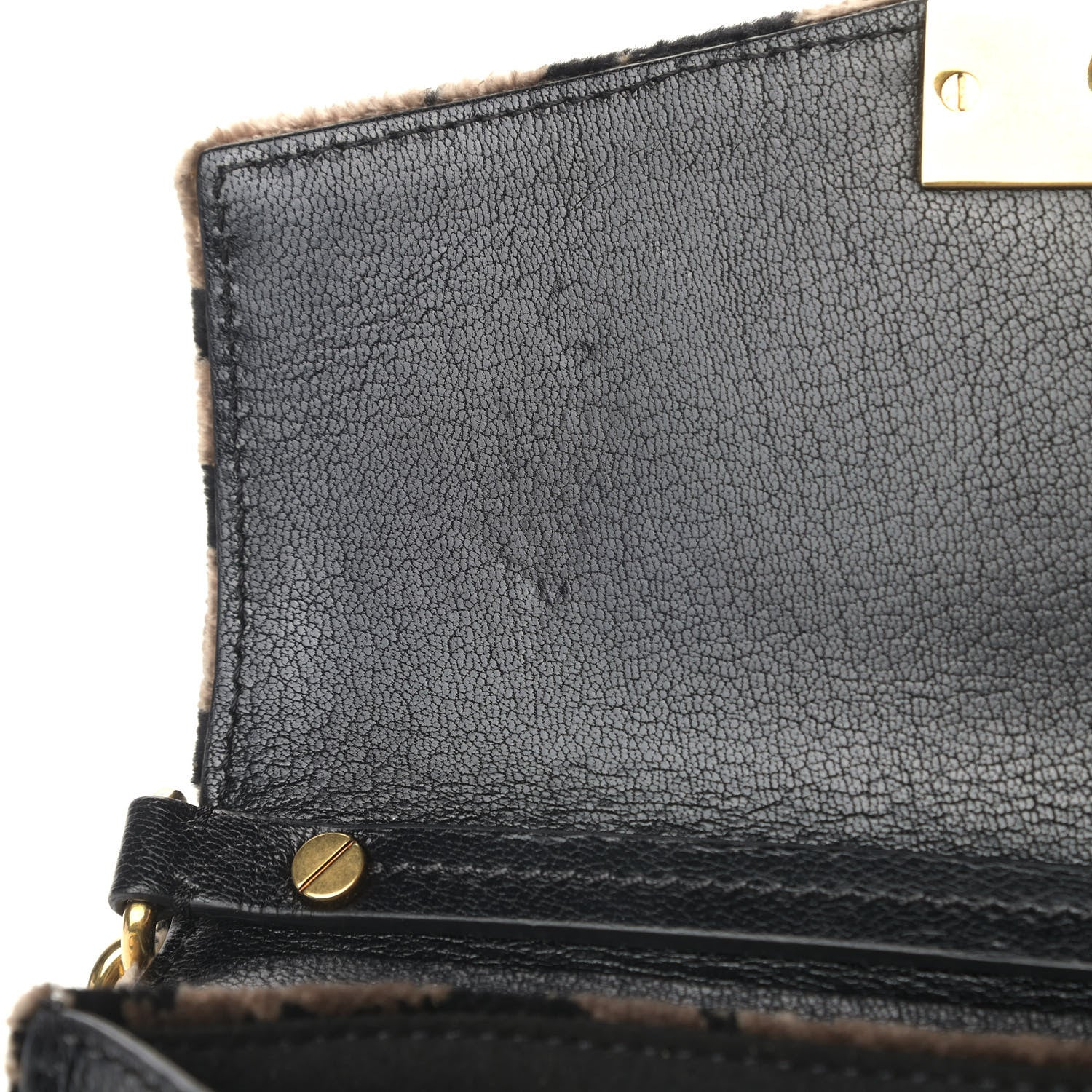 Givenchy Velvet Leopard Print Small GV3 Shoulder Bag Black 6 of 9