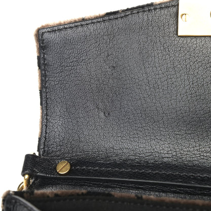 Givenchy Velvet Leopard Print Small GV3 Shoulder Bag Black 6 of 9