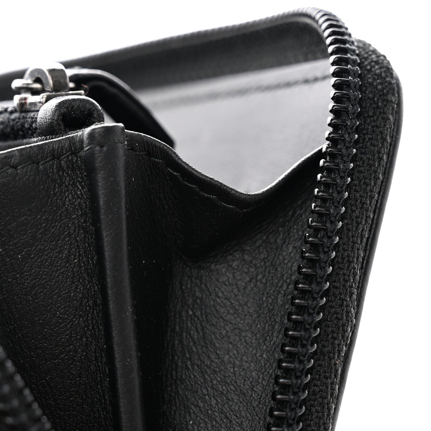 Chanel Caviar Quilted Boy Small Zip Around Wallet Black 11 of 12