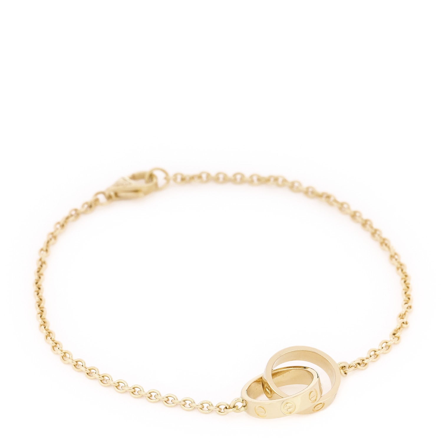 Cartier 18K Yellow Gold Interlocking LOVE Bracelet 1 of 4