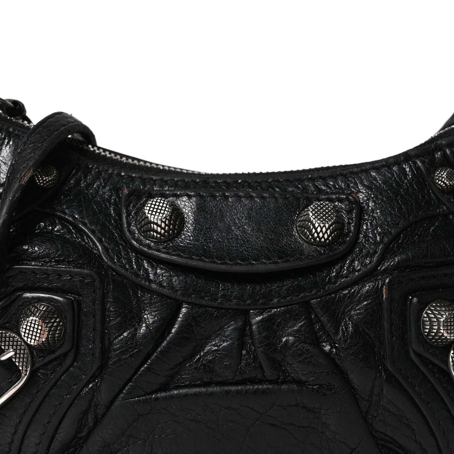 Balenciaga Agneau Arena Le Cagole Mini Purse With Chain Black 9 of 11
