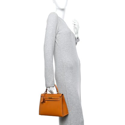 Hermes Veau Butler Kelly Sellier 25 Natural Sable 2 of 11