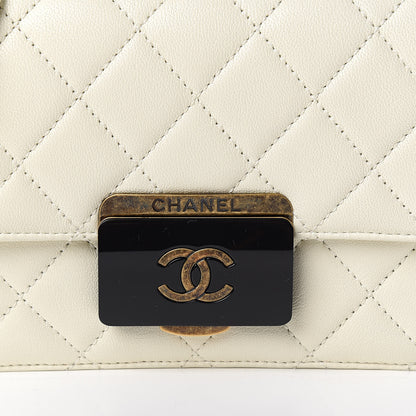 Chanel Sheepskin Quilted Mini Beauty Lock Flap White 10 of 11