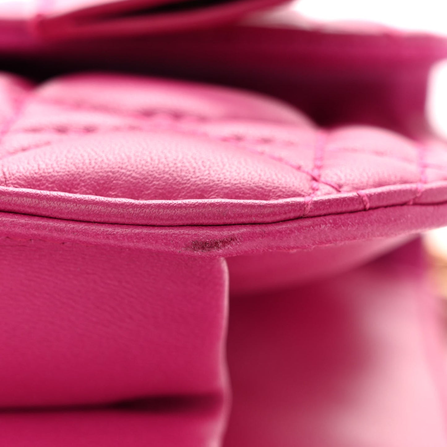 Lambskin Cannage Large Dioraddict Flap Fuchsia