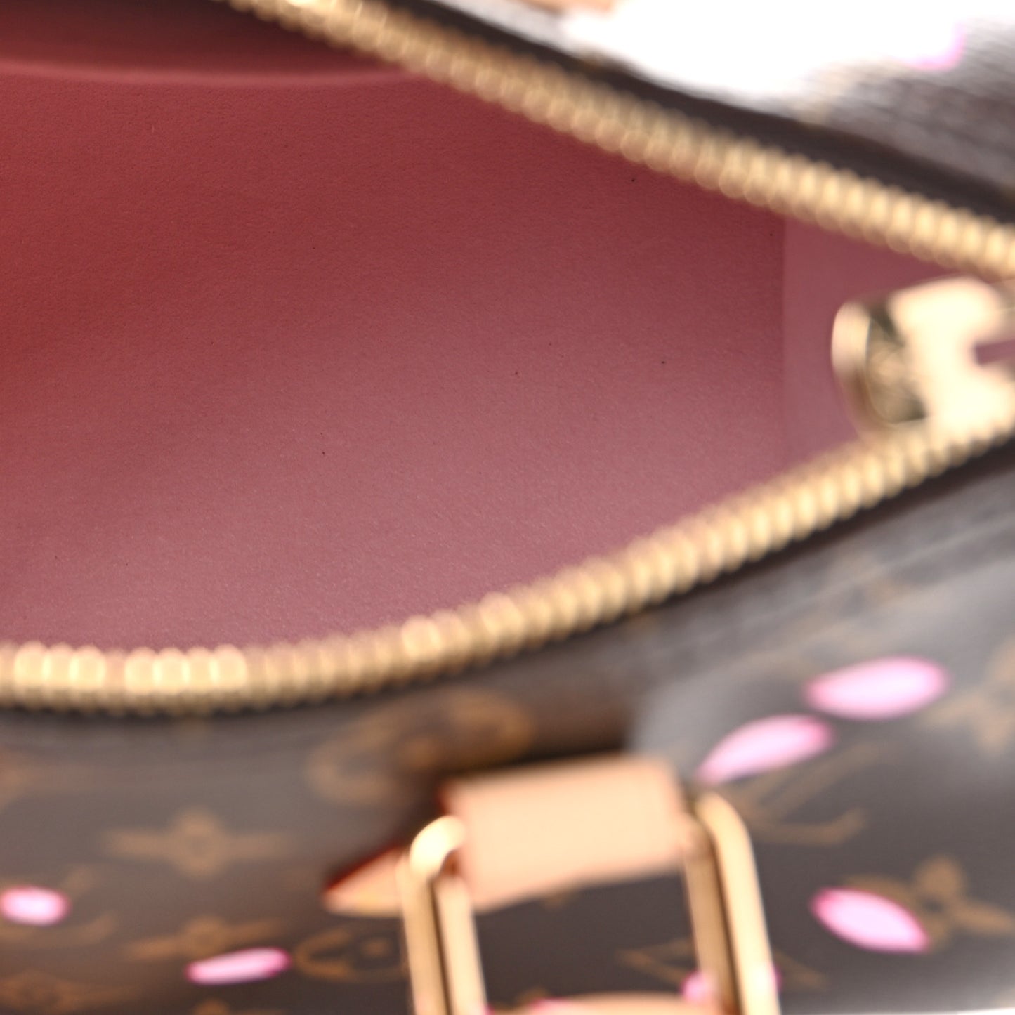 LV X TM Monogram Cherry Blossom Speedy Bandouliere 25 Sakura Brown