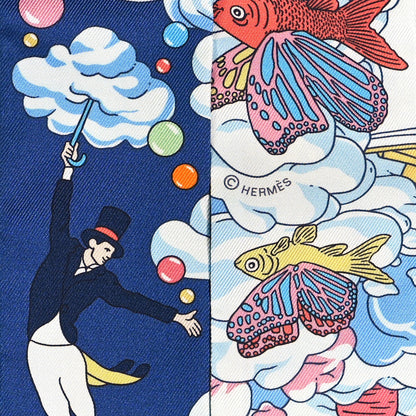 Hermes Silk Sur Mon Nuage Twilly Marine Clair Ciel 4 of 4