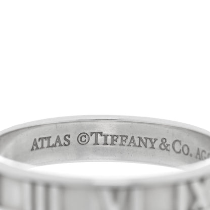 Tiffany Sterling Silver Narrow Atlas Ring 57 8 4 of 4