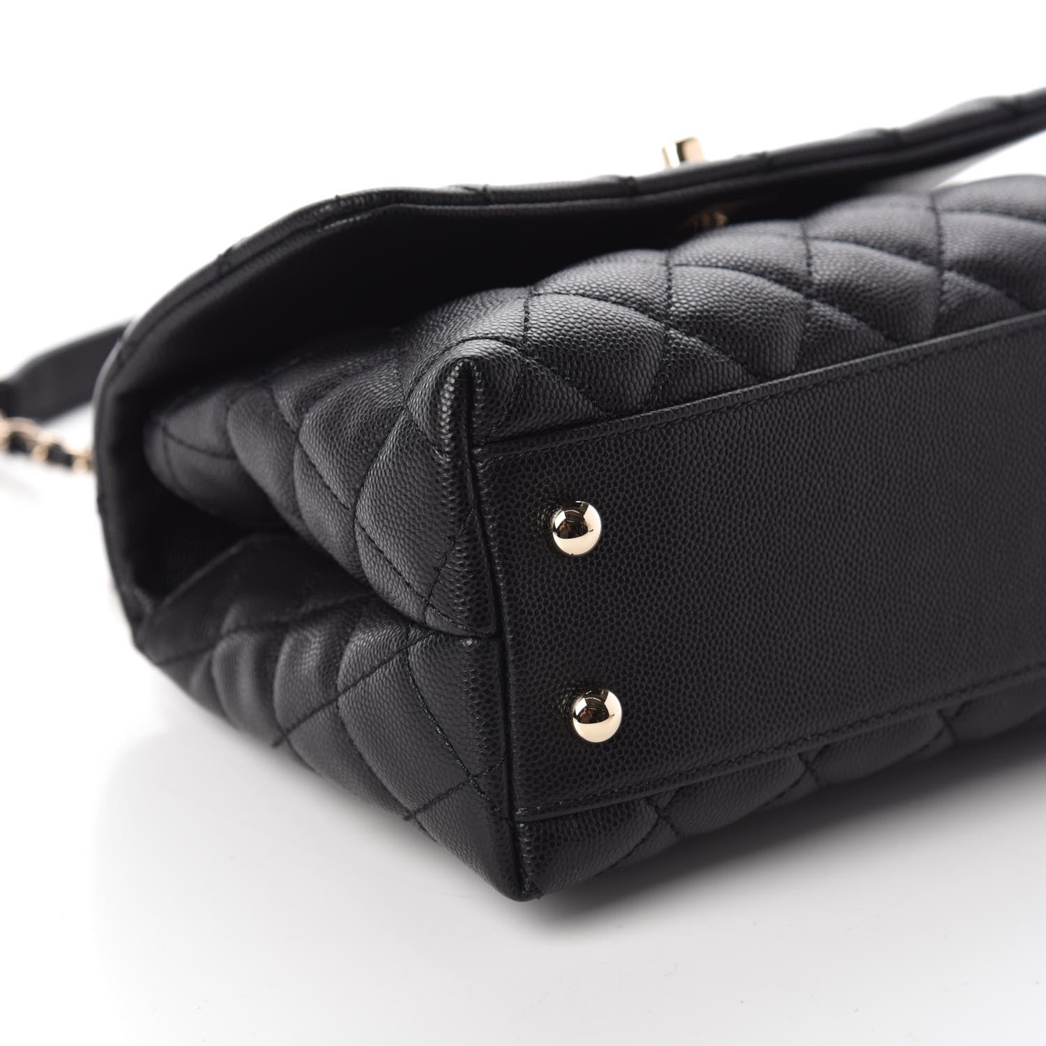 Chanel Caviar Quilted Mini Coco Handle Flap Black 9 of 10