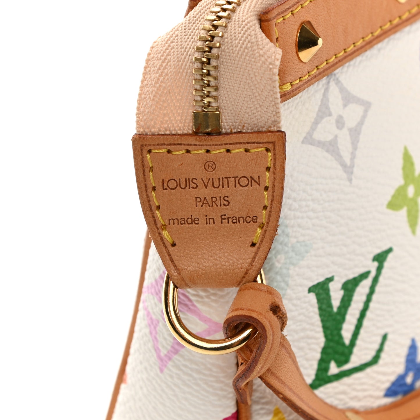 Monogram Multicolor Pochette Accessories White