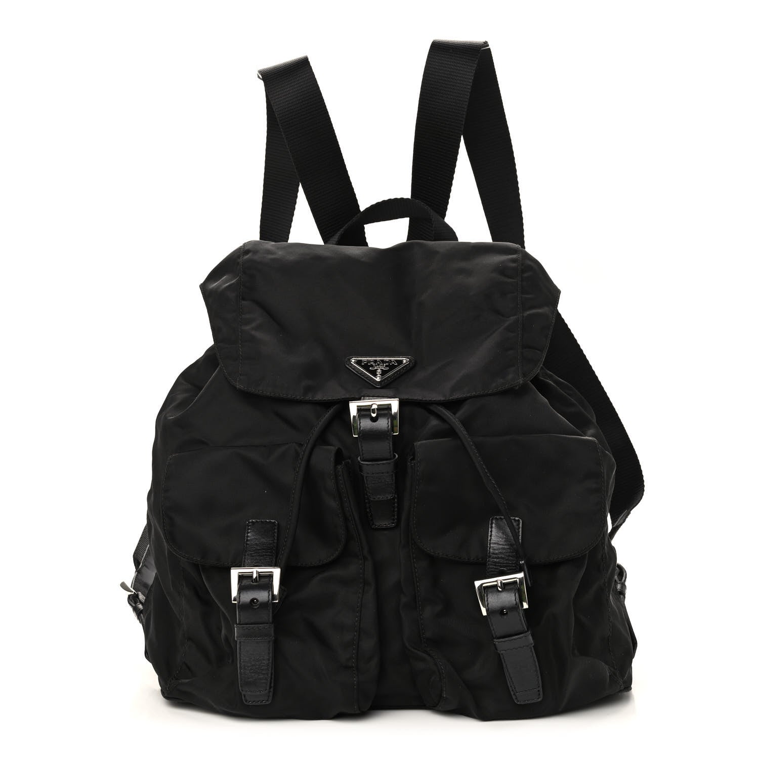 Prada Nylon Vela Medium Backpack Black 1 of 9