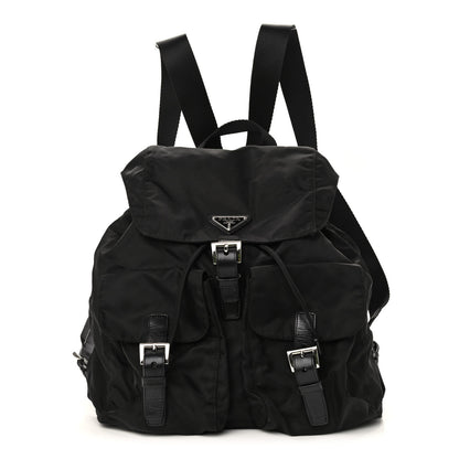 Prada Nylon Vela Medium Backpack Black 1 of 9