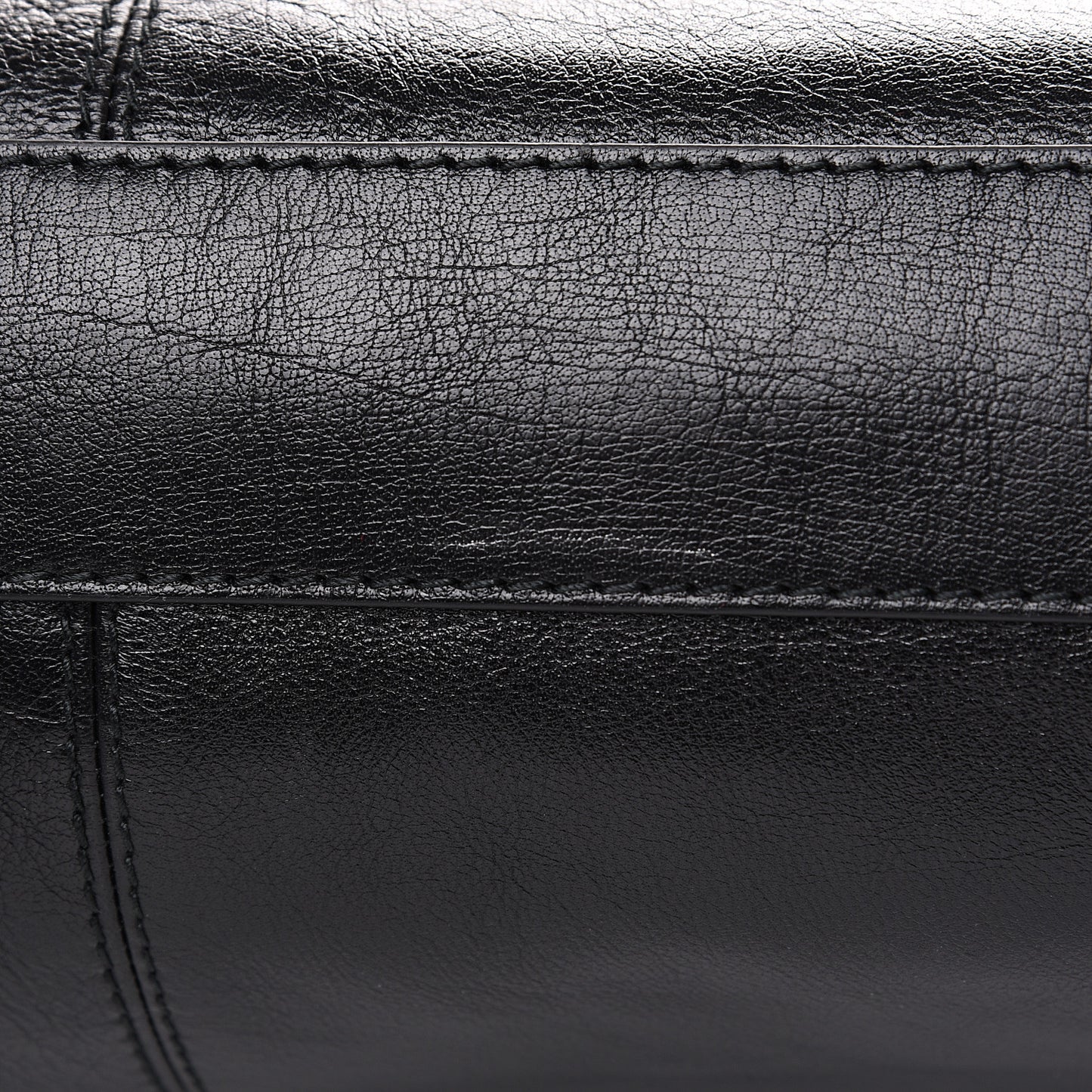 Calfskin Large Re(Belle) Top Handle Bag Black
