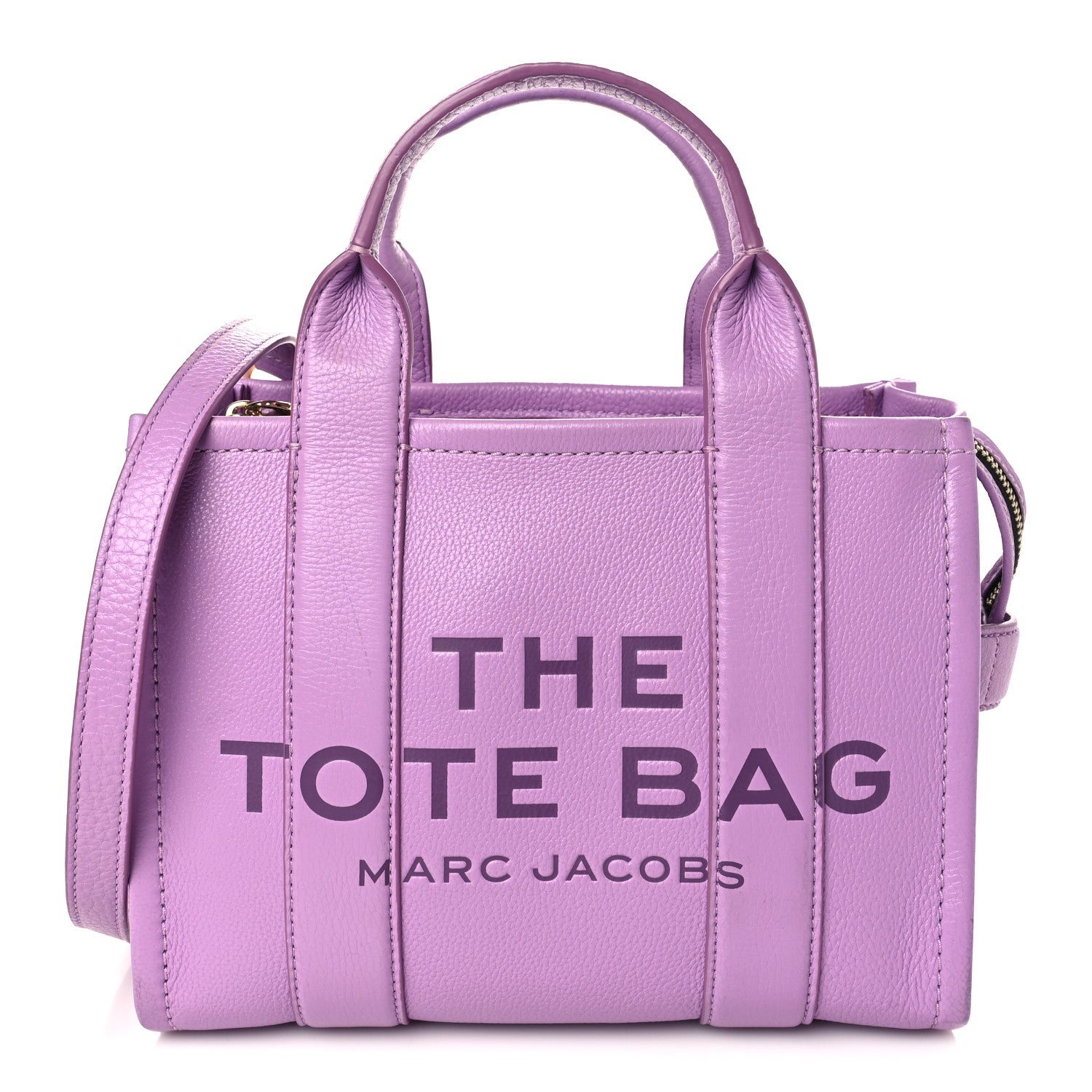 Marc Jacobs Grained Calfskin Small The Tote Bag Regal Orchid 1 of 9