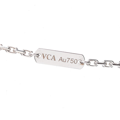 Van Cleef & Arpels 18K White Gold Mother of Pearl Magic Alhambra Pendant Necklace 6 of 8