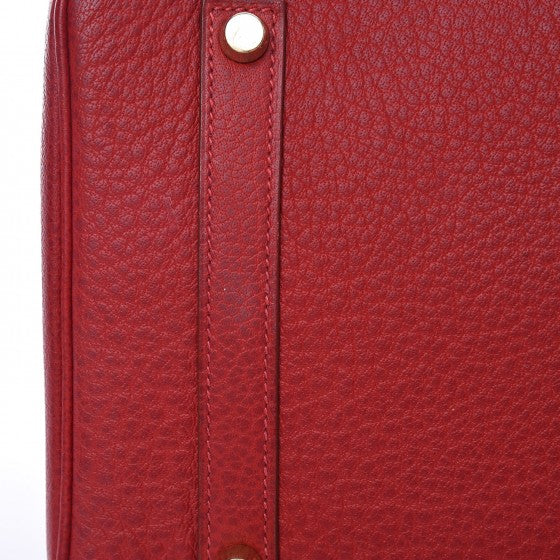 Buffle Skipper Birkin 35 Rouge Casaque