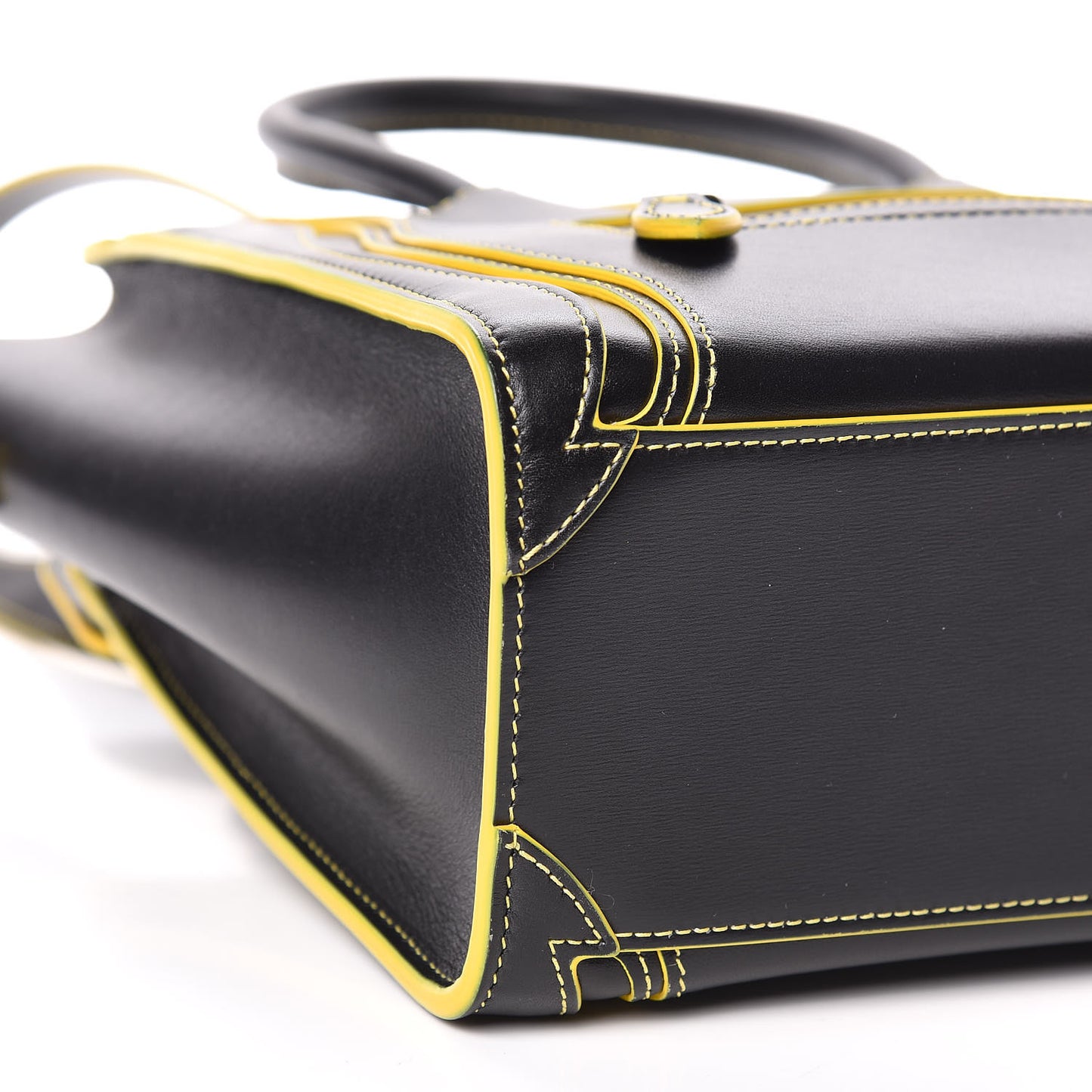 Satin Calfskin Nano Debossed Luggage Black
