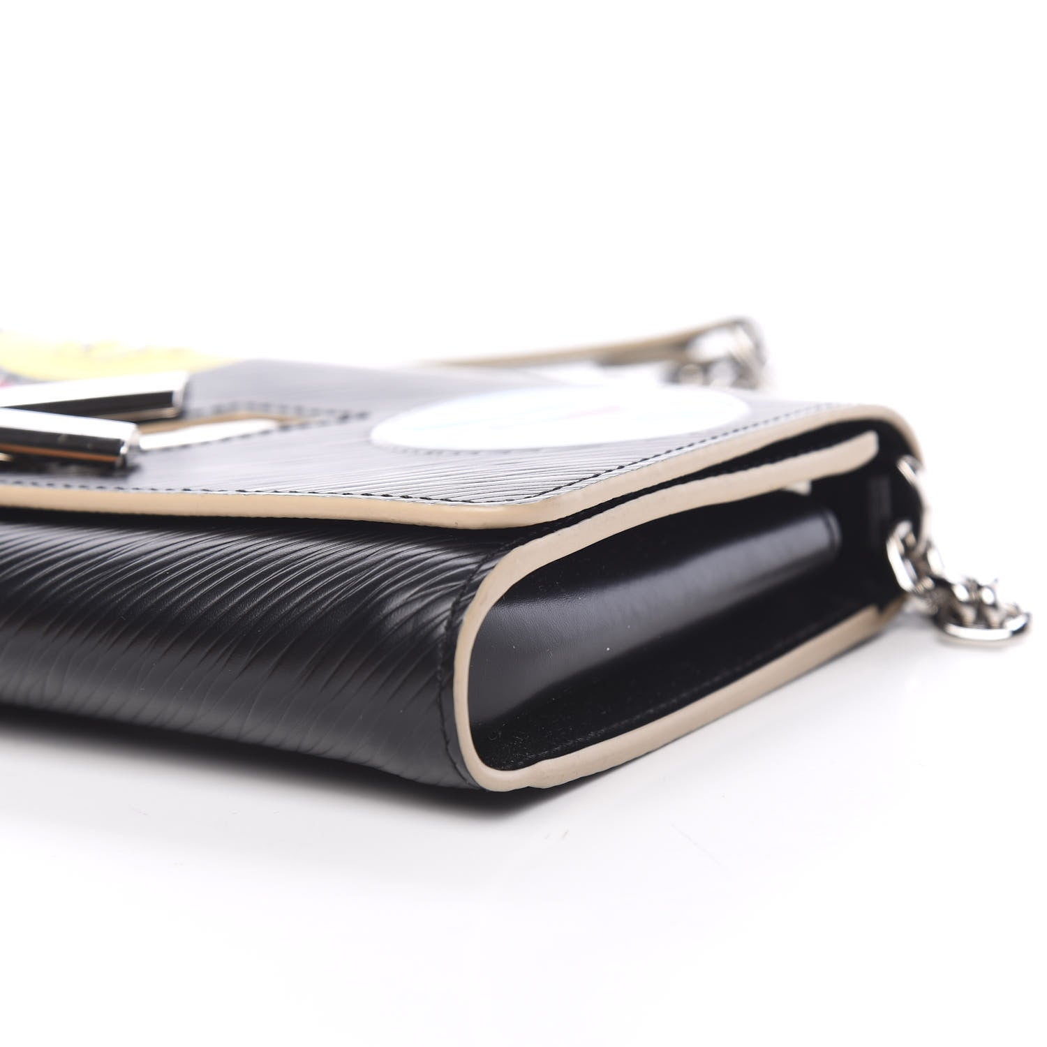Louis Vuitton Epi World Tour Twist Chain Wallet Black 6 of 9