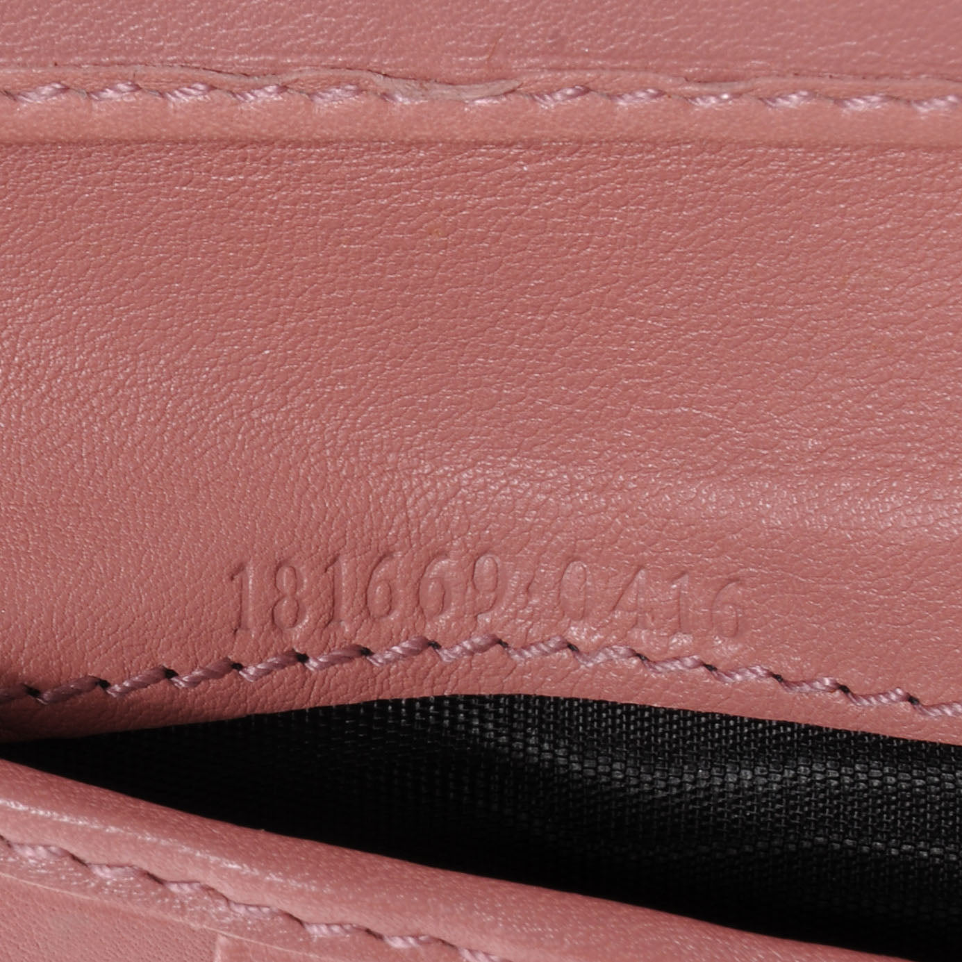 Gucci Monogram Selleria Calfskin Web Ladies Web French Wallet Pink 7 of 8