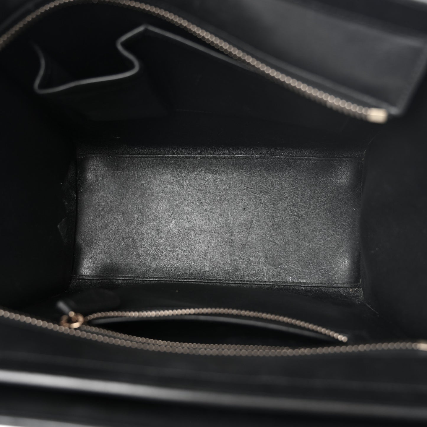 Textured Calfskin Micro Tri-Color Luggage Olive