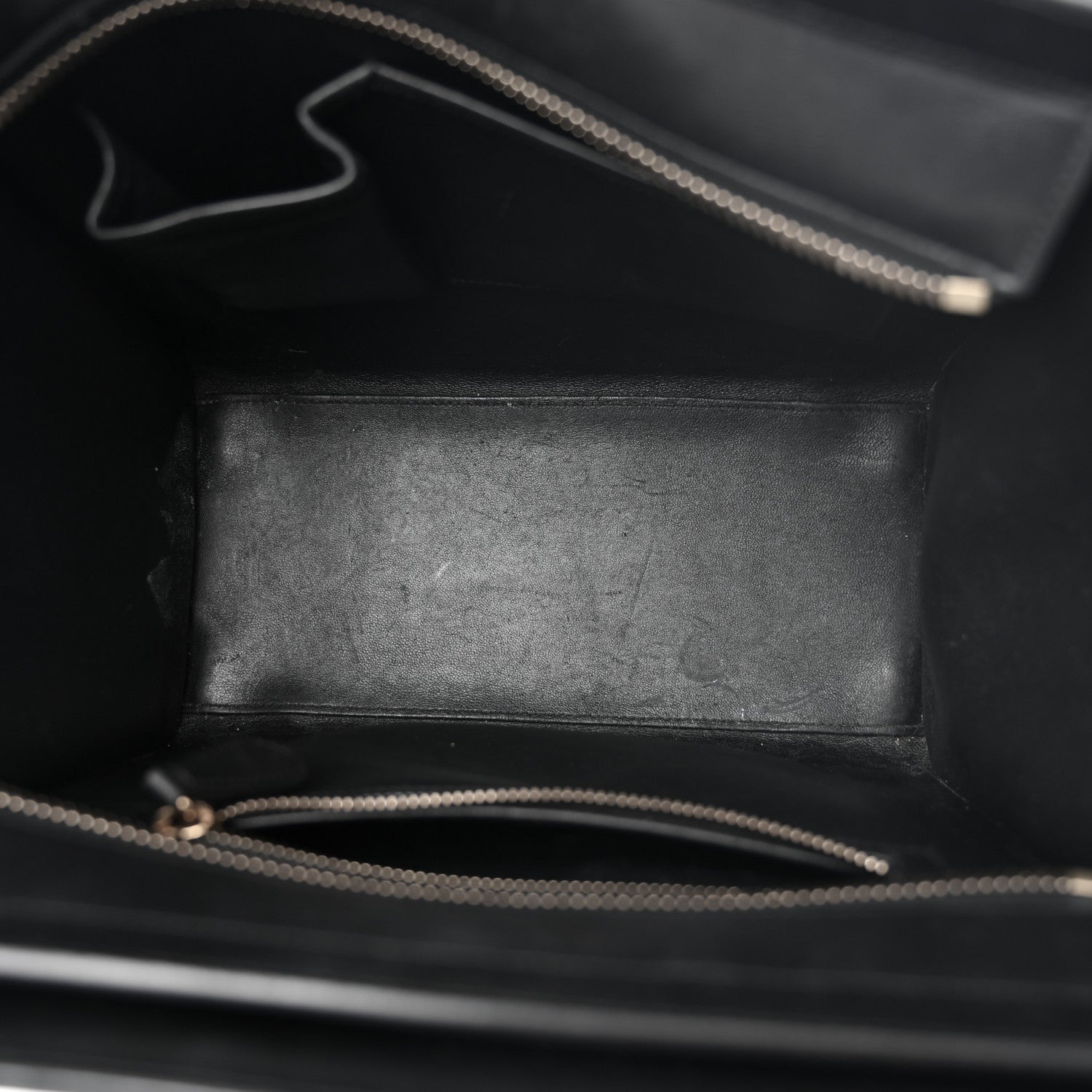 Celine Textured Calfskin Micro Tri-Color Luggage Olive 4 of 13