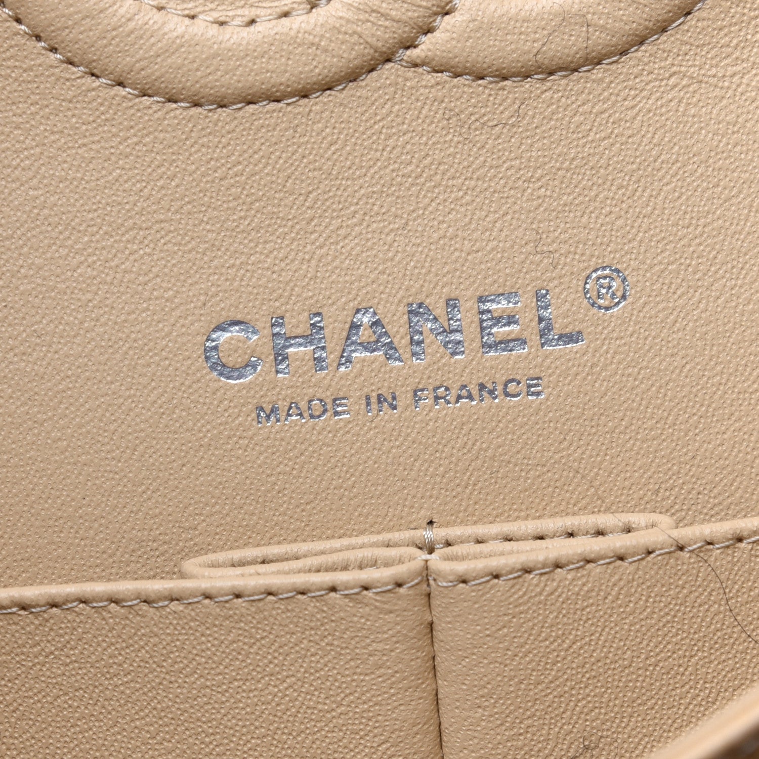 Chanel Caviar Quilted Medium Double Flap Beige Clair 6 of 9