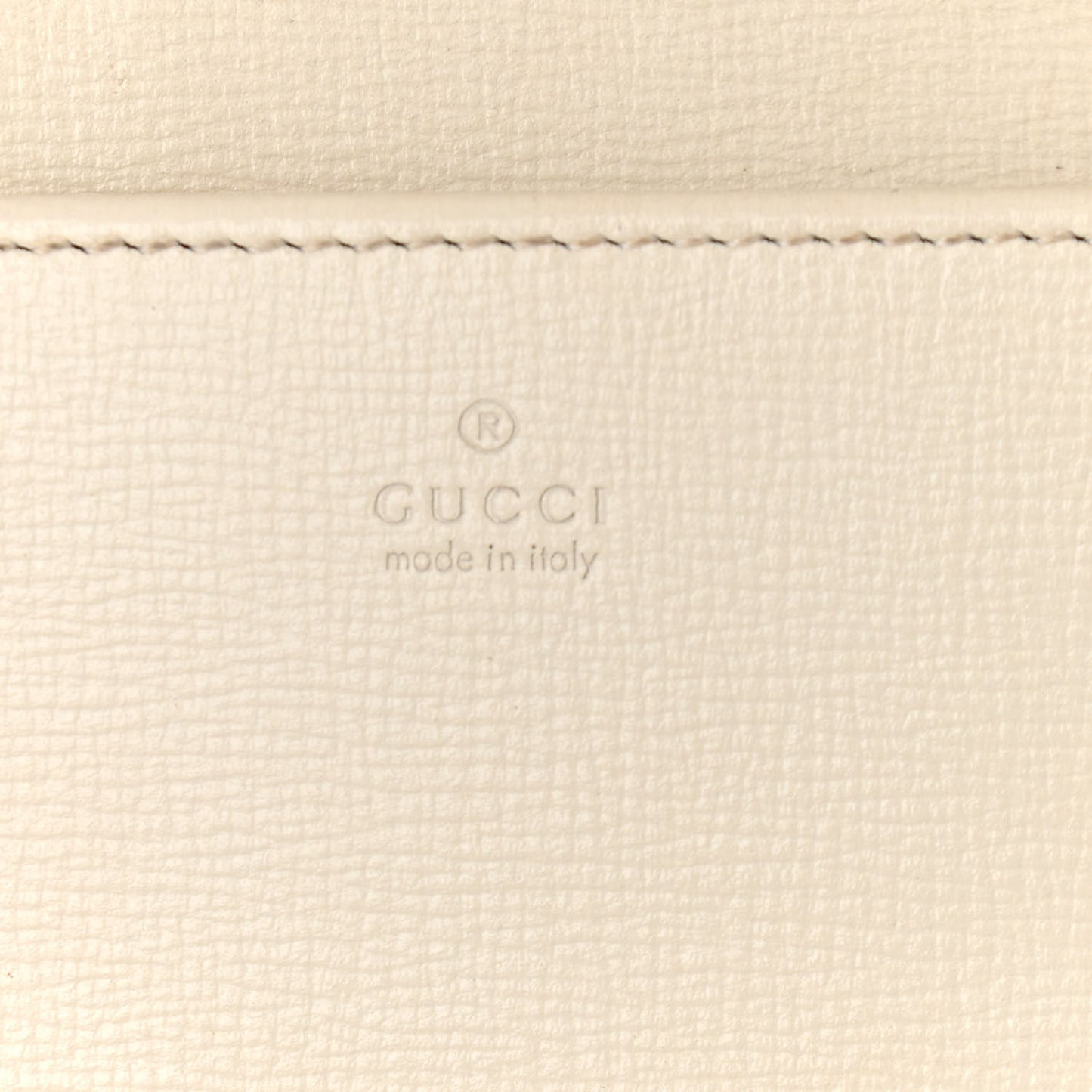 GG Supreme Monogram Azalea Calfskin Horsebit 1955 Wallet On Chain Beige Ebony Mystic White