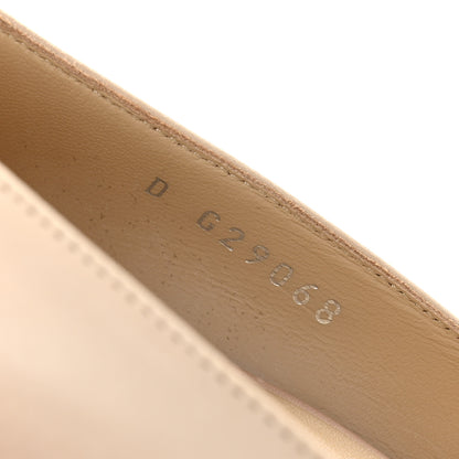 Chanel Calfskin CC Cap Toe Platform Chain Pumps 39 Beige Black 9 of 13