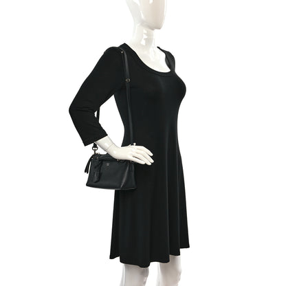 Fendi Vitello Dolce Mini By The Way Boston Bag Black 2 of 9