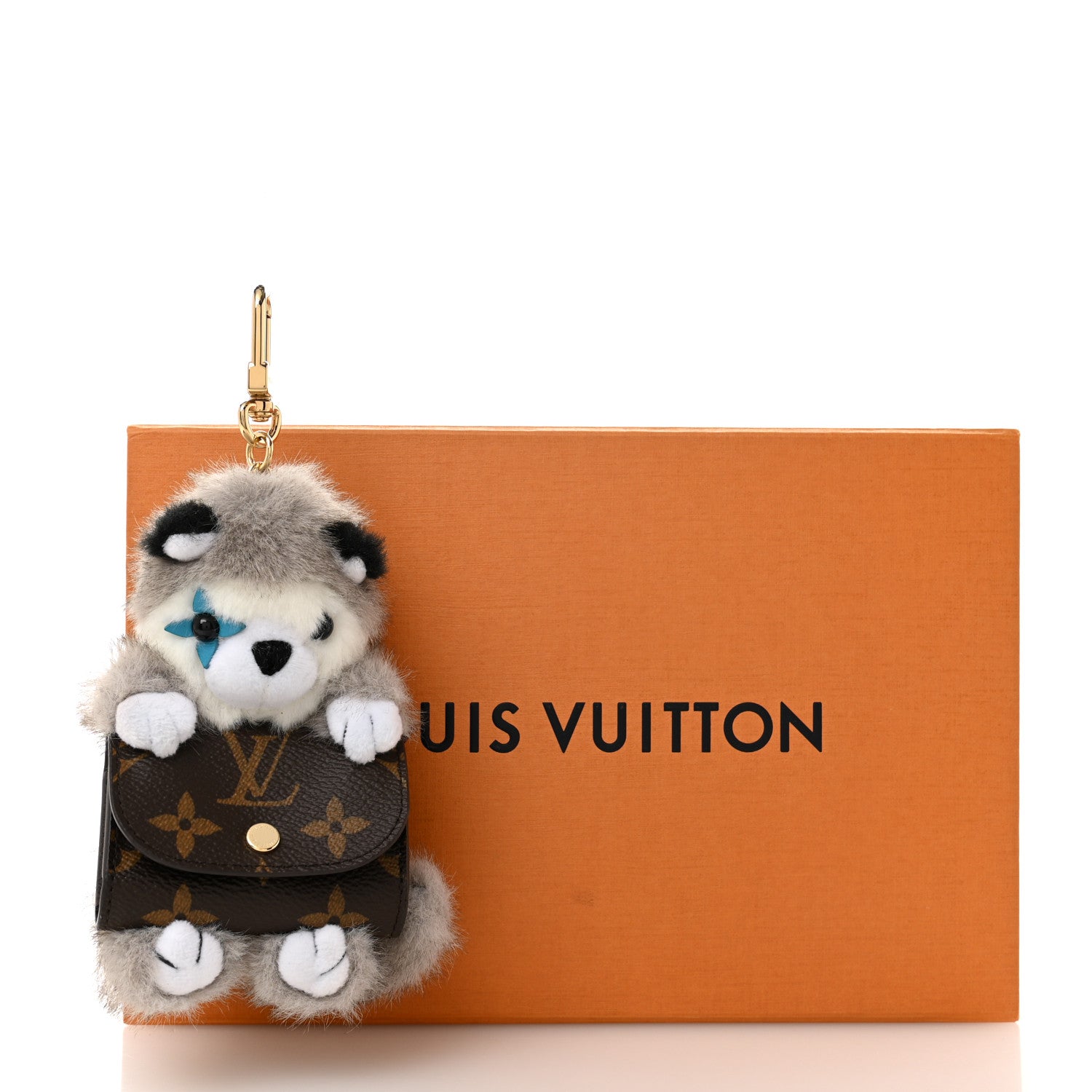 Louis Vuitton LV Monogram Cute Husky Pouch Earphones Case 1829418
