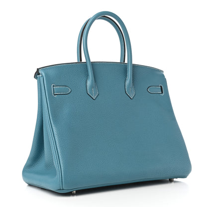 Hermes Togo Birkin 35 Blue Jean 3 of 10