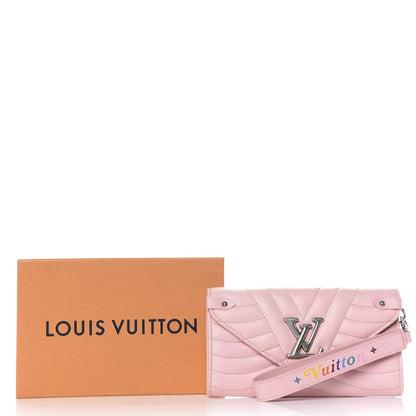Louis Vuitton Calfskin New Wave Long Wallet Smoothie Pink 10 of 10