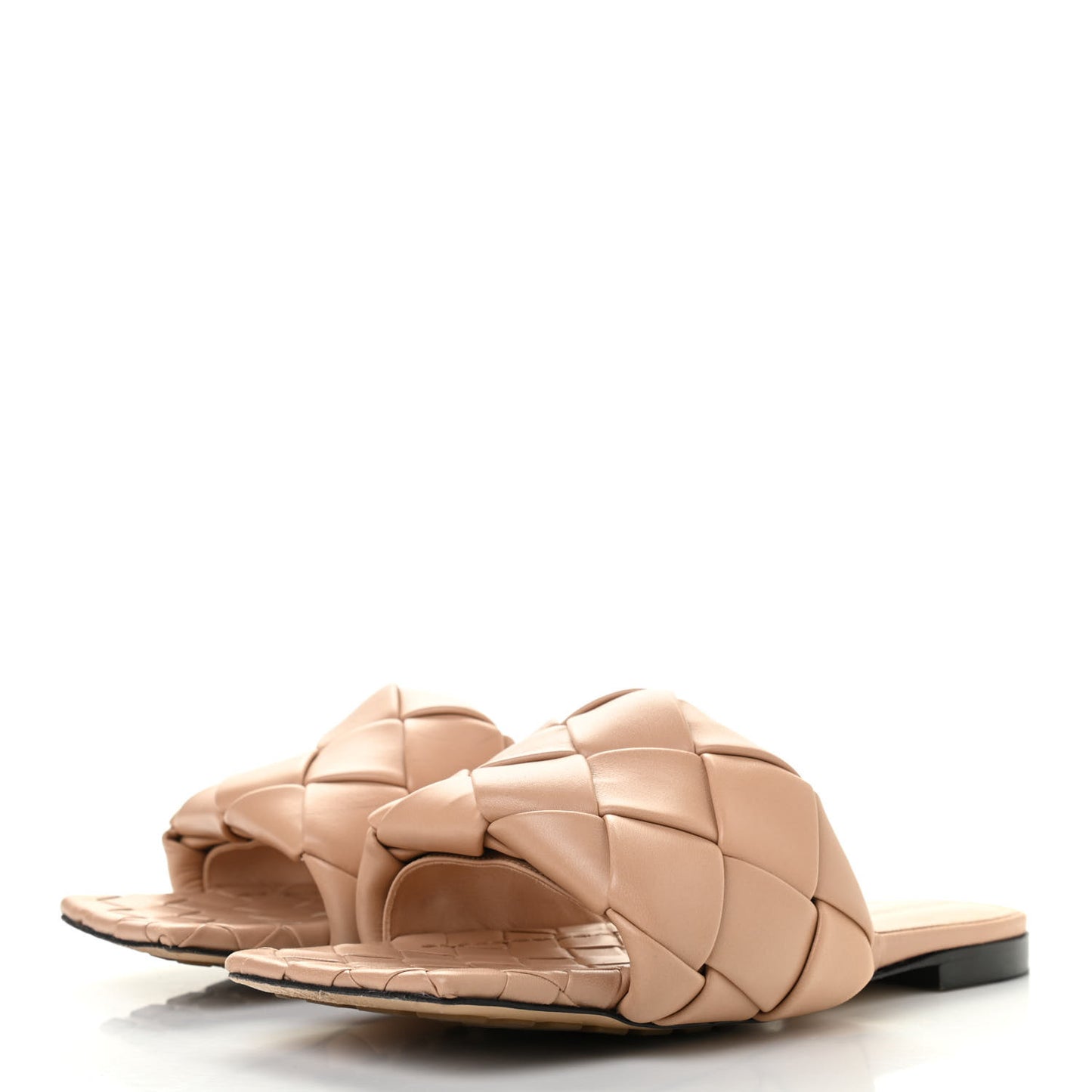 Nappa Maxi Intrecciato Lido Flat Sandals 39 Slipper