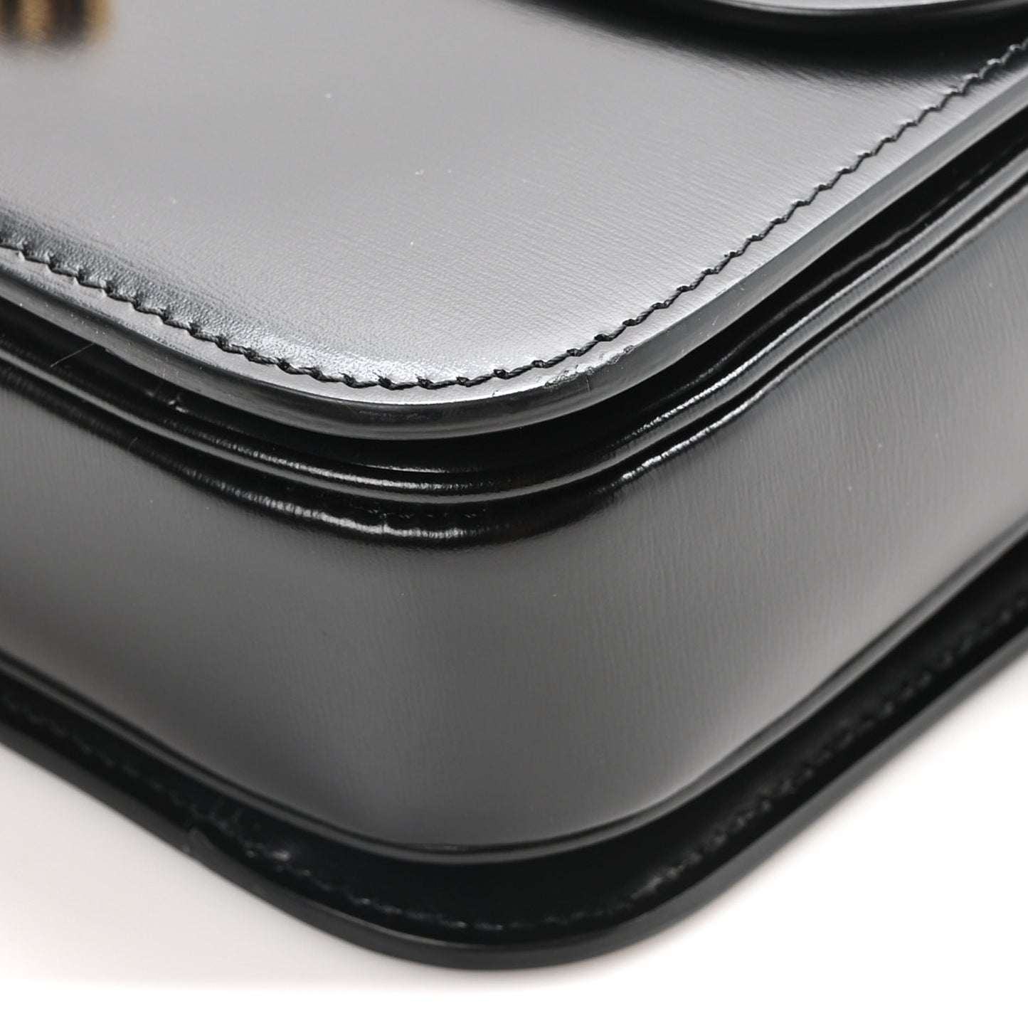 Shiny Calfskin Medium Triomphe Black