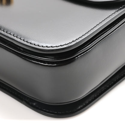 Celine Shiny Calfskin Medium Triomphe Black 10 of 10