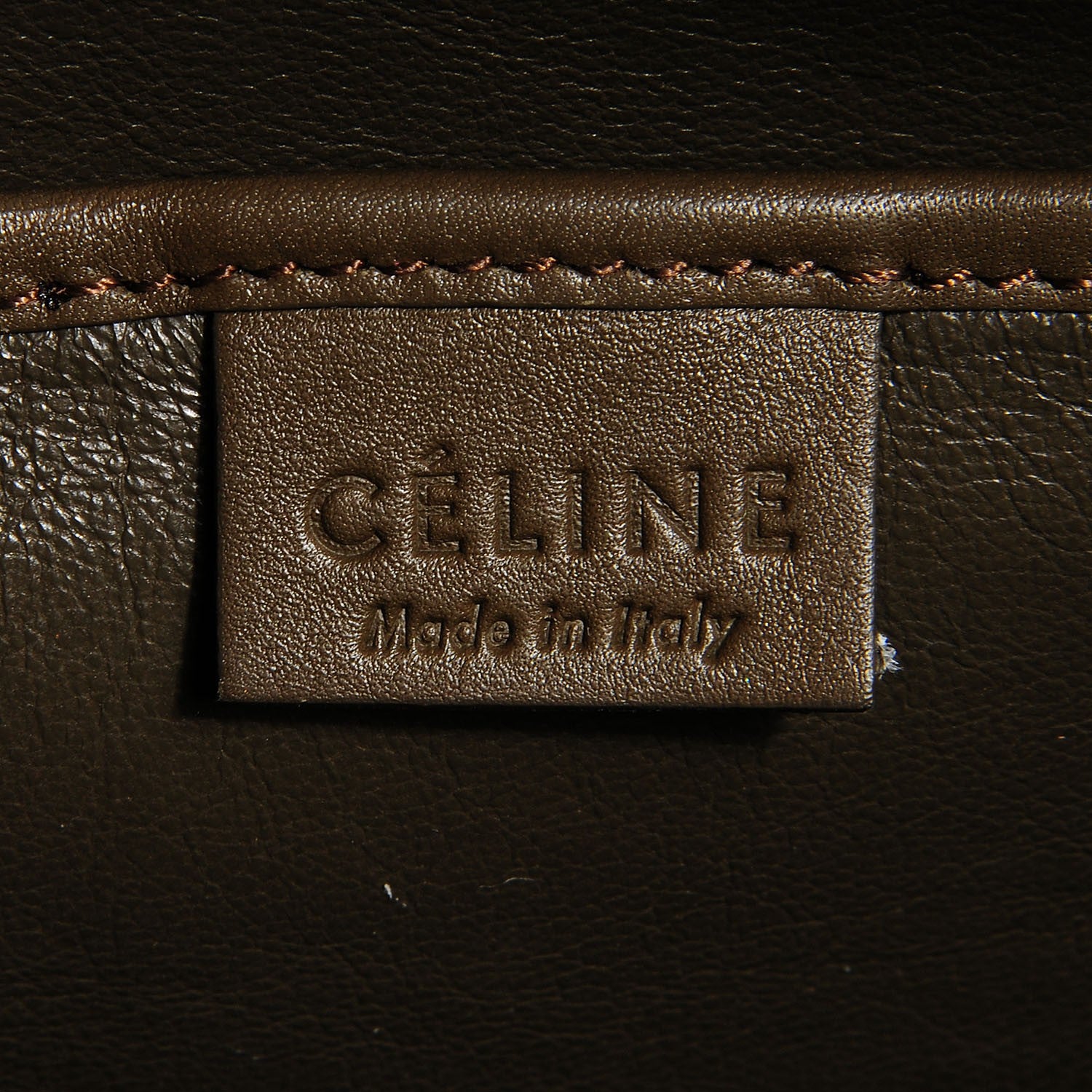 Celine Smooth Calfskin Nano Luggage Khaki 7 of 9