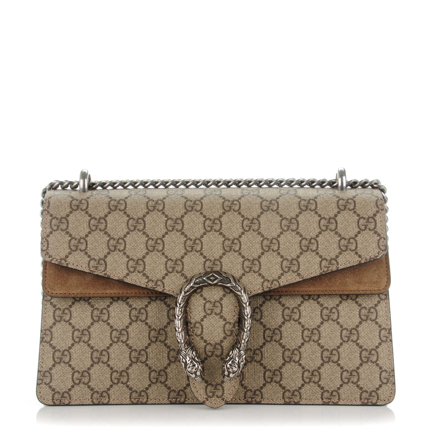 GG Supreme Monogram Small Dionysus Shoulder Bag Taupe