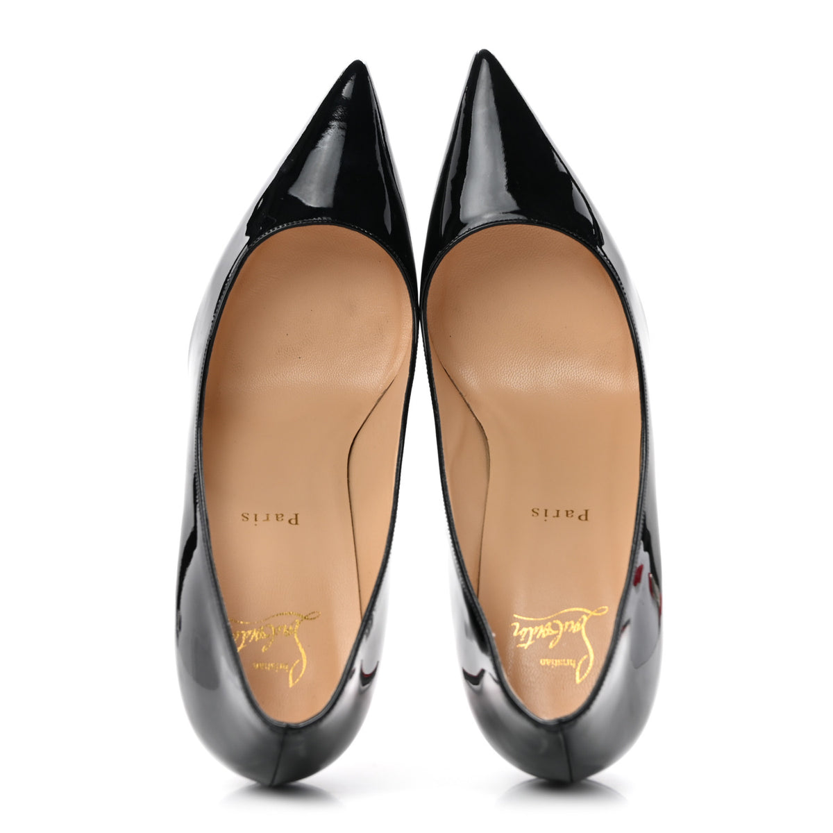 Christian Louboutin Patent Decollete 554 85 Pumps 40.5 Black 2 of 10