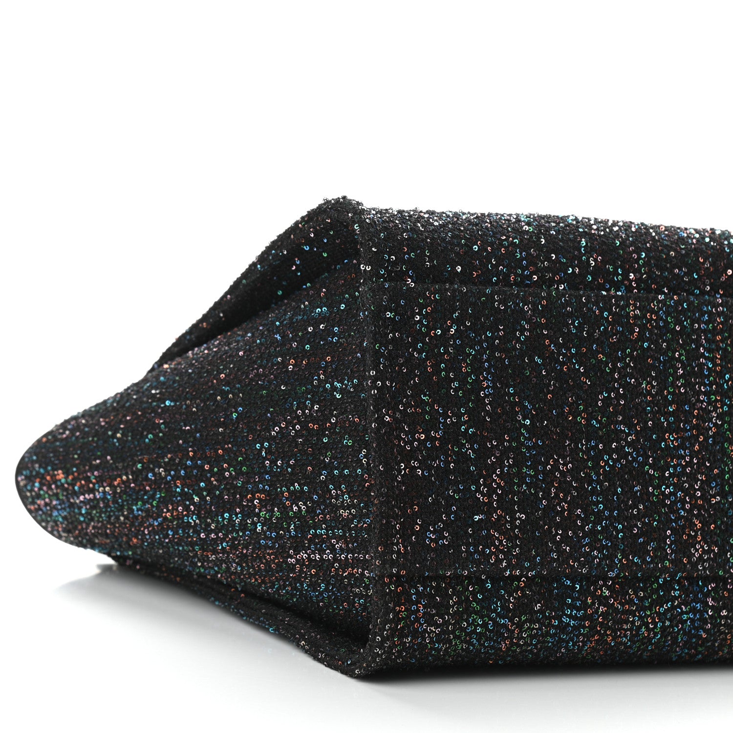 Chanel Calfskin Sequin Medium Deauville Tote Black 9 of 11