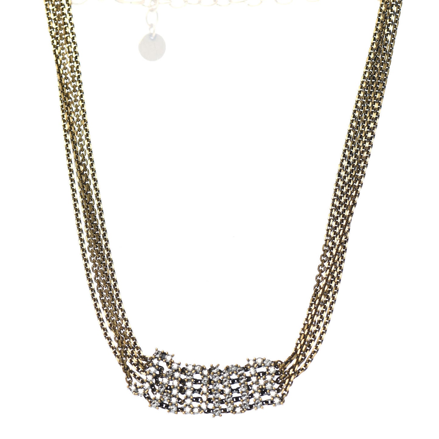 Metal J'Adior Choker Necklace Aged Gold
