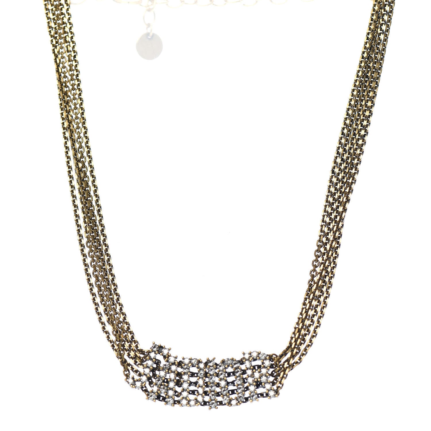 Christian Dior Metal J'Adior Choker Necklace Aged Gold 1 of 4
