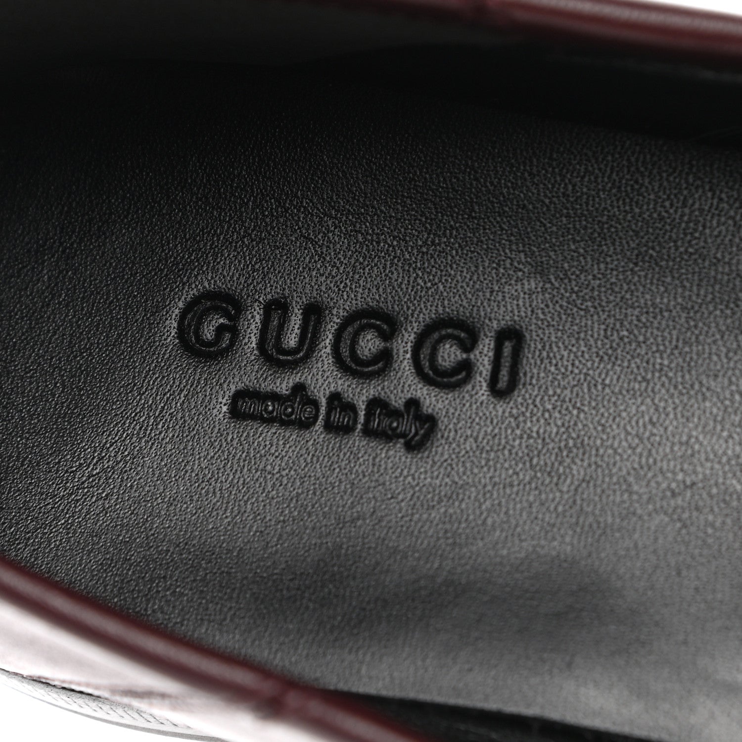 Gucci Lambskin Womens Brixton Horsebit Loafers 37 Vintage Bordeaux 7 of 9