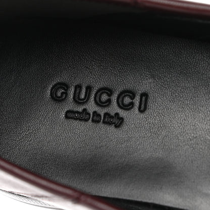 Gucci Lambskin Womens Brixton Horsebit Loafers 37 Vintage Bordeaux 7 of 9