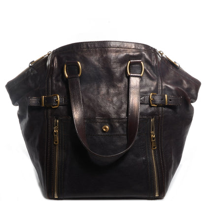 Saint Laurent Calfskin Medium Downtown Brown 1 of 8