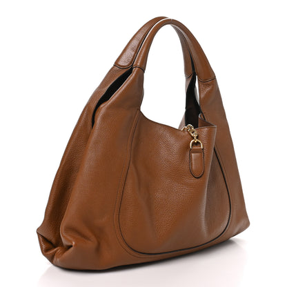 Gucci Grained Calfskin Softbit Maxi Shoulder Bag Brown 4 of 10