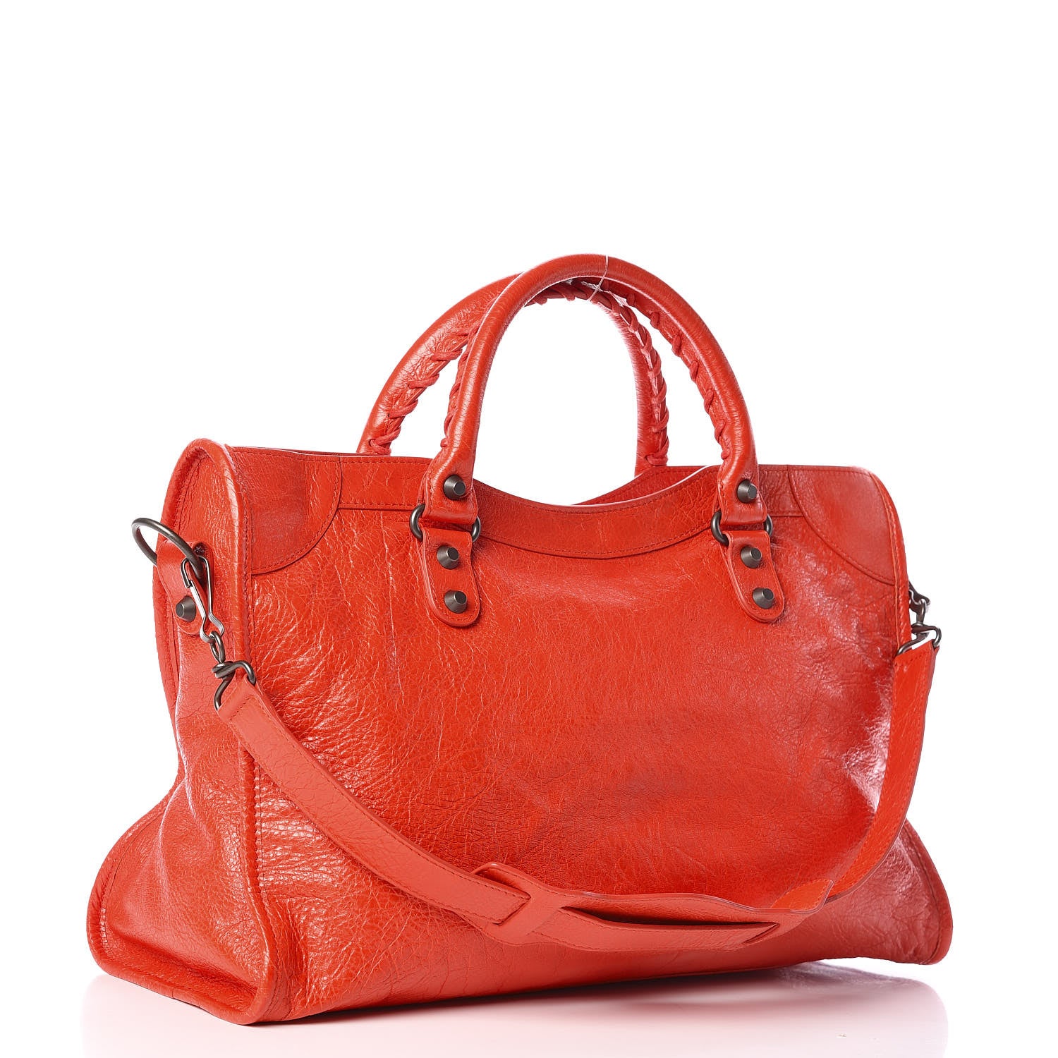 Balenciaga Agneau Classic Hardware City Rouge Coquelicot Rouge Braise 4 of 10